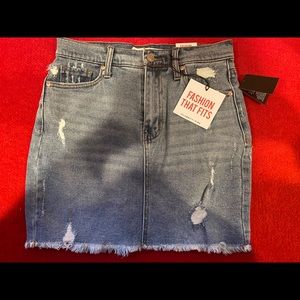 Celebrity Pink, Denim mini skirt.